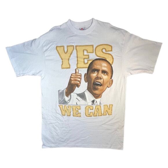 Y2K Obama Yes We Can Election Tee - Picture 1 of 6